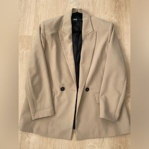 Beige Zara Blazer Size Medium